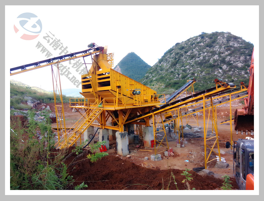 云南中天礦山機械設備制造,云南昆明鵝卵石、玄武巖、花崗巖、石灰巖鄂式破碎機,反擊式破碎機,二合一破碎機,制砂機,給料機,石料生產線,制砂生產線-日產2500-3500噸案例-圖片中心